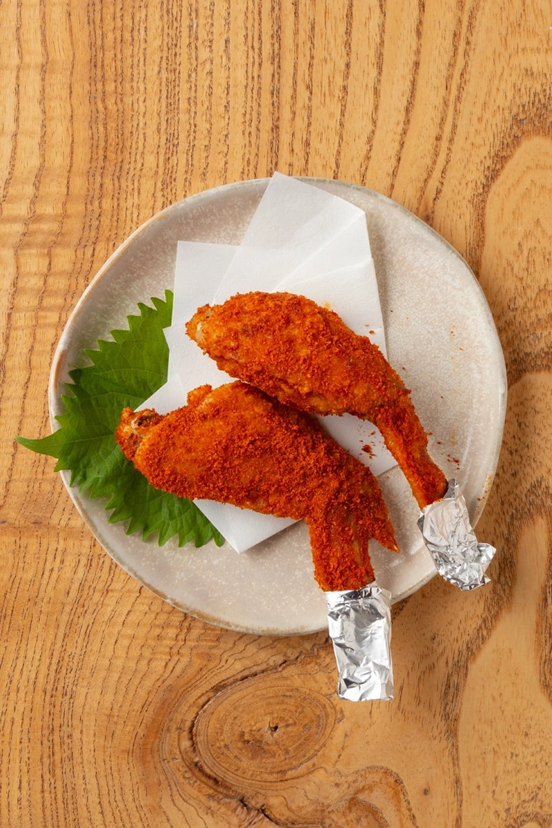 辛い手羽先の唐揚げ