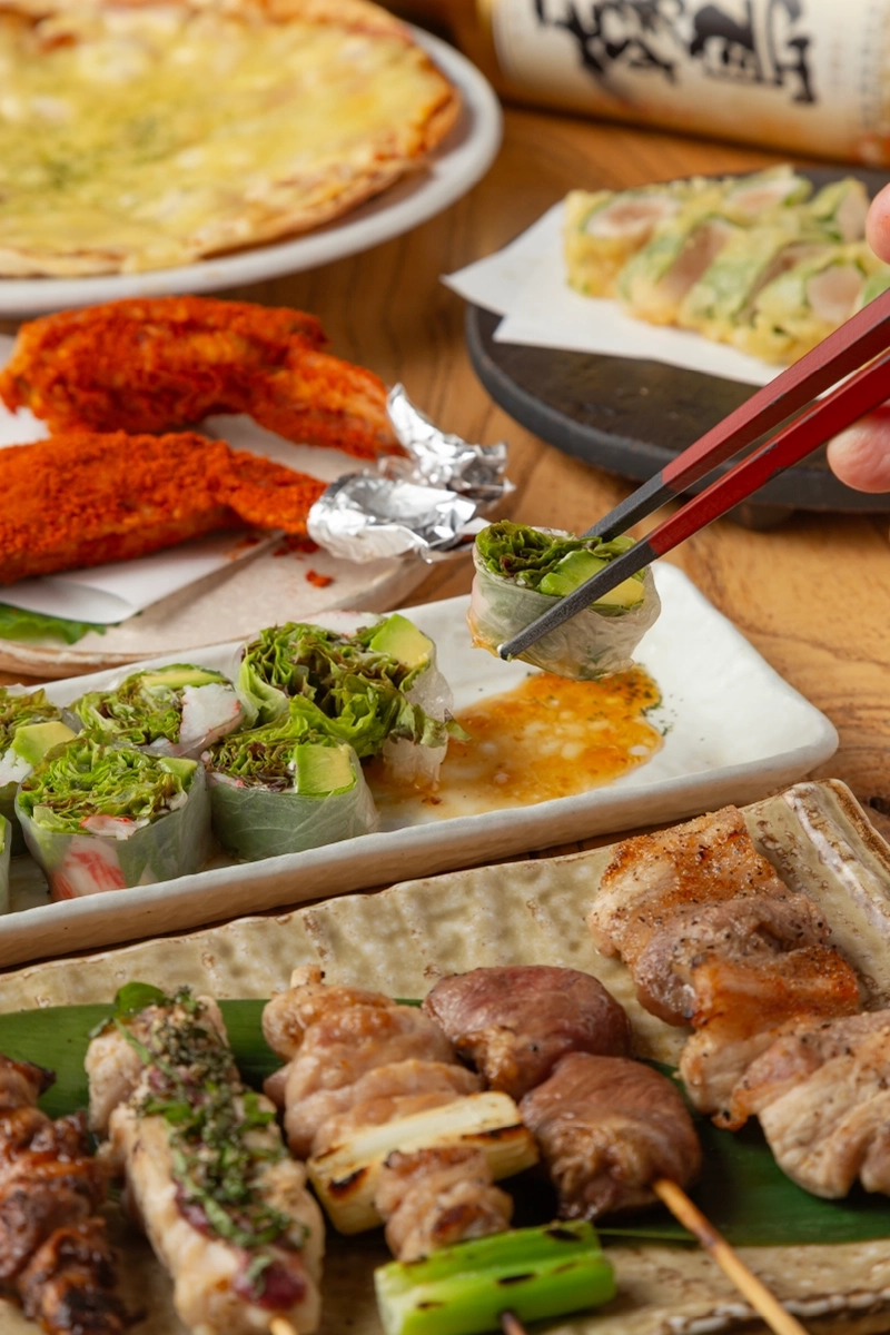 カニとアボカドの生春巻